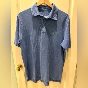 Southern Marsh Blue Men's Polo Shirt - Classic Short Sleeve size M runs big